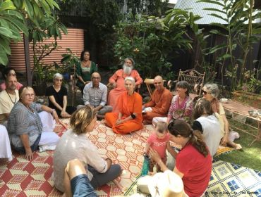 Brisbane Ashram garden satsang